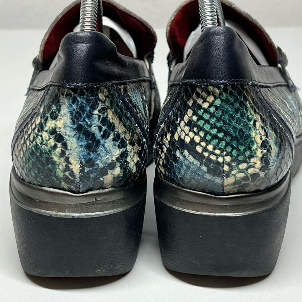 JOSE SAENZ Leather Loafer Multi Python Size 10 Mo… - image 9